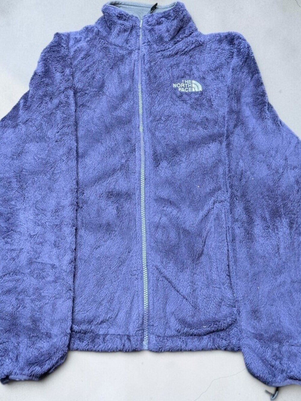 The North Face Full Zip Fleece Jacket Womens Medium Purple Cozy Gorpcore Sweater